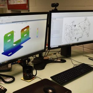 Computer Showing Designs For SFX Equipment